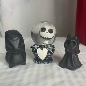 BOGO1/2 NBC Disney  snow globe, zero the oogie boogie obsidian carving crystals